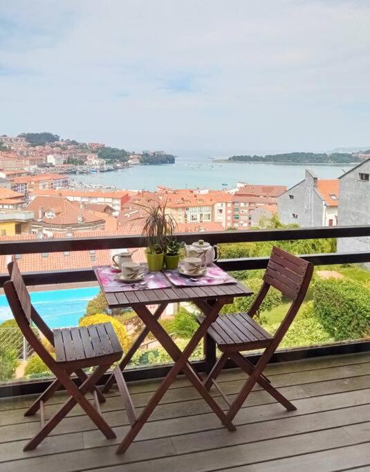 Apartamento Terraza Y Piscina Con Vistas Espectaculares Al Mar Parking Cubierto San Vicente De La Barquera Exterior foto